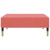 vidaXL Canap&eacute;-lit &agrave; 2 places avec repose-pied Rose Velours