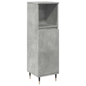 vidaXL Armoire de salle de bain gris b&eacute;ton 30x30x100 cm