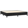 vidaXL Cadre de lit sans matelas noir 200x200 cm velours