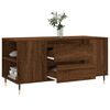 vidaXL Table basse ch&ecirc;ne marron 102x44,5x50 cm bois d'ing&eacute;nierie