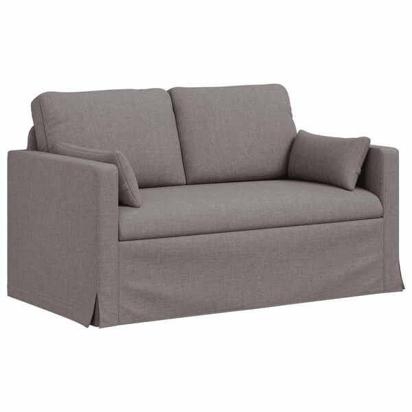 vidaXL Canap&eacute; Taupe 139 x 78 x 80 cm tissu