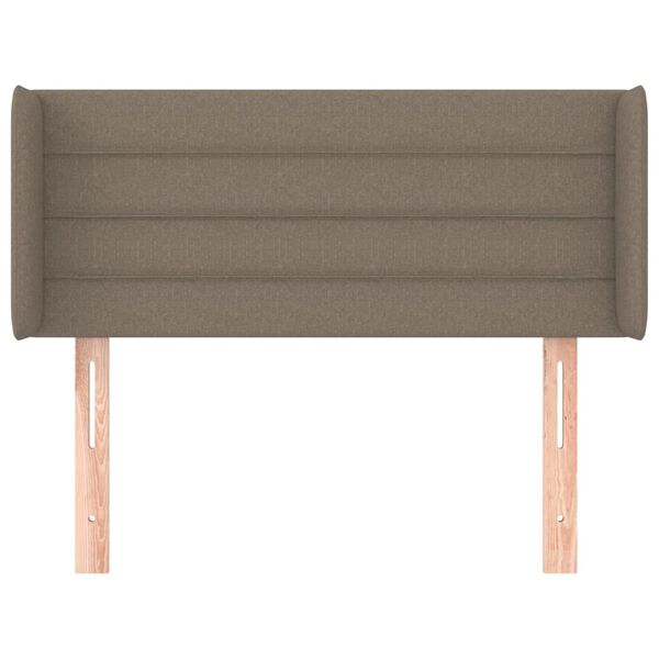 vidaXL T&ecirc;te de lit avec oreilles Taupe 93x16x78/88 cm Tissu