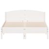vidaXL Cadre de lit sans matelas blanc 120x200 cm bois de pin massif