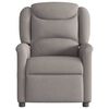 vidaXL Fauteuil de massage inclinable électrique Taupe Tissu