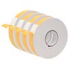 vidaXL Ruban adh&eacute;sif en mousse 4 pc Blanc 40mm x 5m Mousse CR