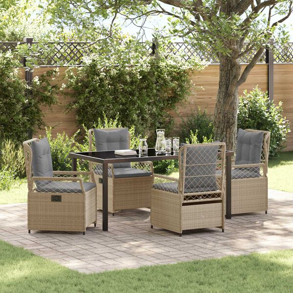 vidaXL Ensemble de salle &agrave; manger pour jardin 5 pcs