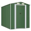 vidaXL Abri de jardin Vert 192x274x223 cm M&eacute;tal galvanis&eacute;