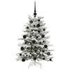 vidaXL Sapin de Noël Artificiel à Branches Articulées Blanc 120 cm
