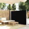 vidaXL Auvent latéral rétractable de patio 140x500 cm Noir