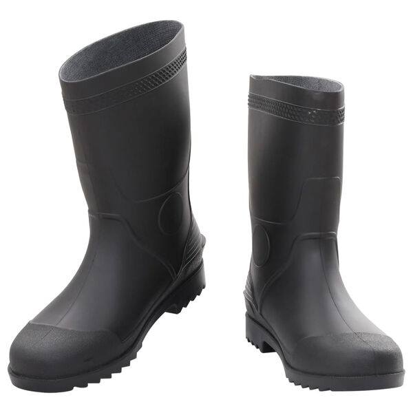 vidaXL Bottes de pluie noir taille 44 PVC