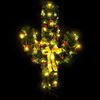 vidaXL Cactus de Noël avec support et LED Vert 150 cm PVC