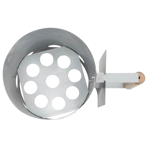 vidaXL Démarreur de cheminée de grill au charbon Acier galvanisé