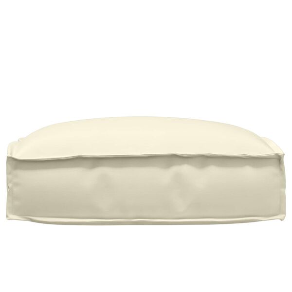 vidaXL Coussin Crème 50 x 50 x 12 cm Tissu Oxford