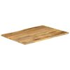 vidaXL Dessus de table 100x80x2,5 cm bord vivant bois massif manguier