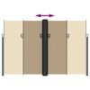 vidaXL Auvent latéral rétractable beige 220x1200 cm