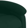 vidaXL Fauteuil inclinable &eacute;lectrique vert fonc&eacute; velours