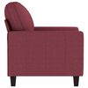 vidaXL Fauteuil Rouge bordeaux 60 cm Tissu
