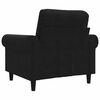vidaXL Fauteuil Noir 60 cm Velours
