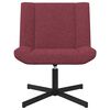 vidaXL Chaise pivotante Bordeaux 63 x 75 x 76 cm tissu