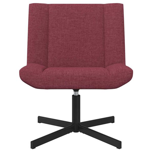 vidaXL Chaise pivotante Bordeaux 63 x 75 x 76 cm tissu