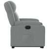 vidaXL Fauteuil inclinable &eacute;lectrique gris clair tissu