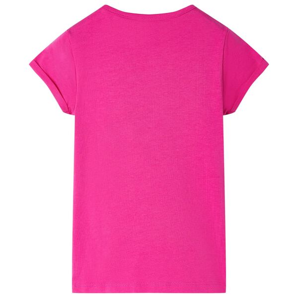 T-shirt pour enfants rose fonc&eacute; 104
