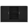 vidaXL Buffet Ch&ecirc;ne noir 120 x 30,5 x 70 cm Bois d'ing&eacute;nierie