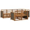 vidaXL Ensemble de canap&eacute; d'angle 6 pcs Naturel Bois d'Acacia Massif