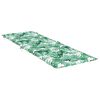 vidaXL Coussin de chaise longue motif de feuilles tissu oxford