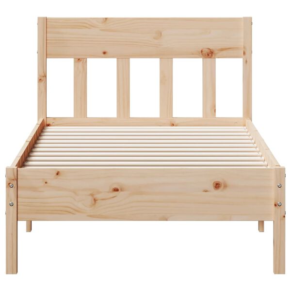 vidaXL Cadre de lit sans matelas 90x190 cm bois de pin massif