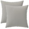 vidaXL Coussin avec oreiller HEERLEN 2 pi&egrave;ces Gris Polyester