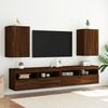 vidaXL Meuble TV mural chêne marron 40,5x30x60 cm bois d'ingénierie