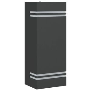 vidaXL Applique murale d'ext&eacute;rieur noir acier inoxydable