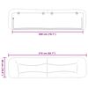 vidaXL Coussin de t&ecirc;te de lit Hvar blanc 200 cm similicuir