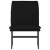 vidaXL Chaise longue Noir 52x75x76 cm Tissu
