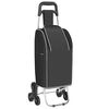 vidaXL Trolley de shopping Noir 39,5 x 33 x 93 cm Tissu Oxford