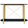 vidaXL Table console Noir 110x38x75 cm Bois d'ing&eacute;nierie