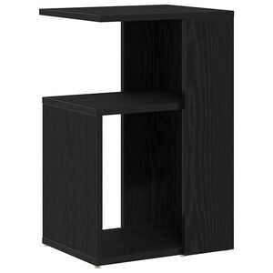 vidaXL Table d'appoint Ch&ecirc;ne noir 36 x 30 x 56 cm Bois d'ing&eacute;nierie