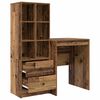 vidaXL Bureau avec tiroir 2 pcs Bois ancien