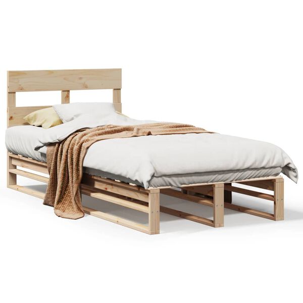 vidaXL Cadre de lit sans matelas 100x200 cm bois massif de pin