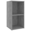 vidaXL Meubles TV 2 pcs Gris b&eacute;ton 72x35x36,5 cm Bois d'ing&eacute;nierie