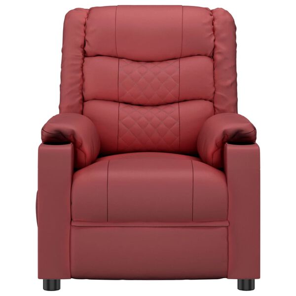 vidaXL Fauteuil inclinable &eacute;lectrique Rouge bordeaux Similicuir