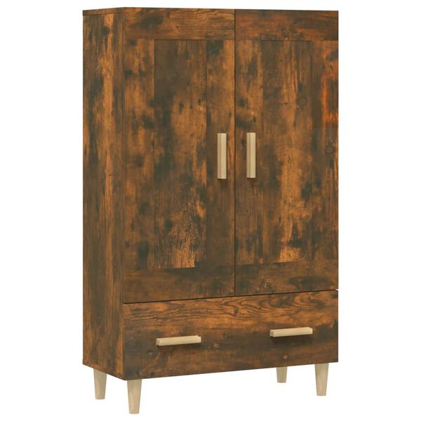 vidaXL Buffet haut Ch&ecirc;ne fum&eacute; 70x31x115 cm Bois d'ing&eacute;nierie