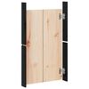 vidaXL Portes de cuisine d'ext&eacute;rieur MEPPEL noir 50x9x82cm bois de pin massif