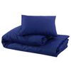 vidaXL Ensemble de housse de couette Bleu marine 135x200 cm Microfibre