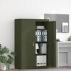 vidaXL Armoire de rangement 2 pcs Vert olive 90 x 40 x 140 cm Acier