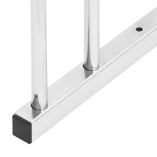 vidaXL Porte-v&eacute;los pour 2 v&eacute;los acier galvanis&eacute;