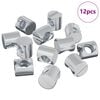 vidaXL &Eacute;crous &agrave; baril 12 pcs M6 x 12 mm (Diam&egrave;tre de filetage x H)