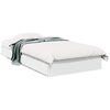 vidaXL Cadre de lit avec tiroirs sans matelas blanc 100x200 cm