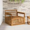 vidaXL 2 Pi&egrave;ce Canap&eacute; avec Accoudoirs Bois d'Acacia Massif Naturel